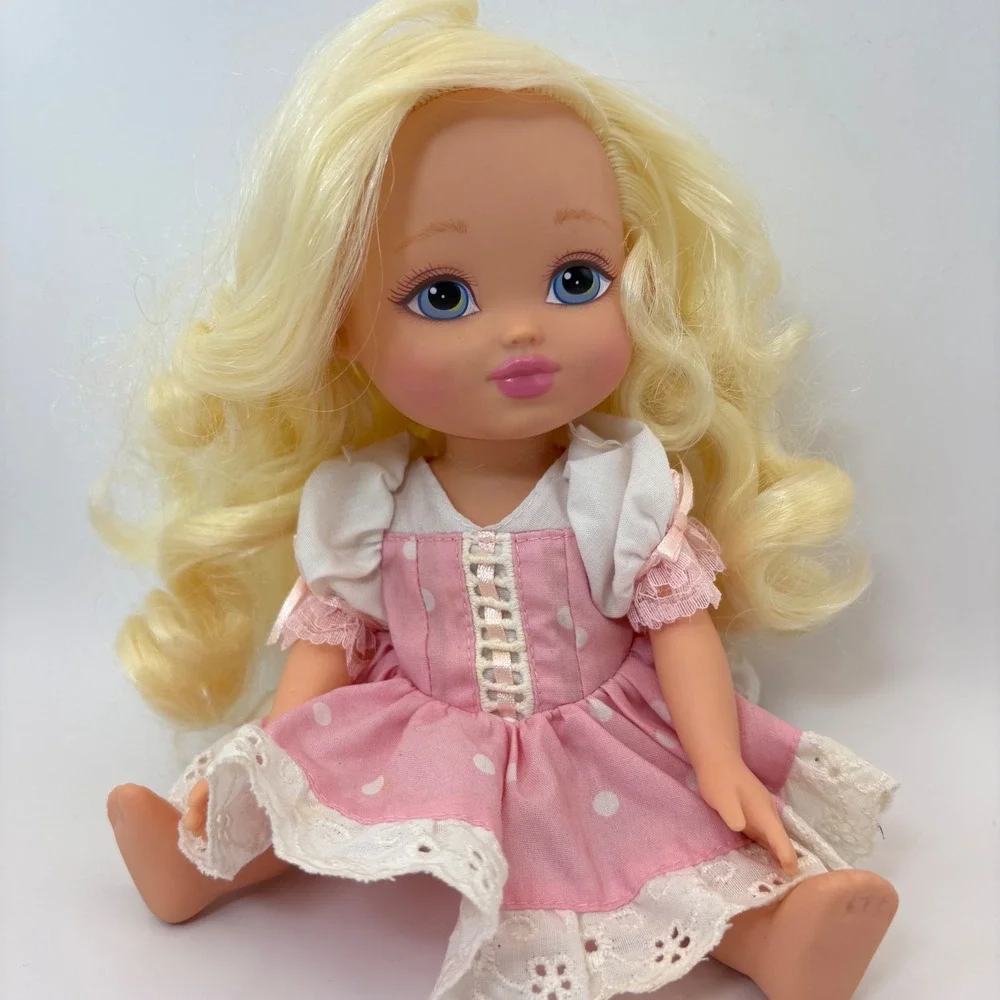 Vtg MGA Storytime Goldilocks Doll Pink Lace Dress Coquette Fairytale Kidcore